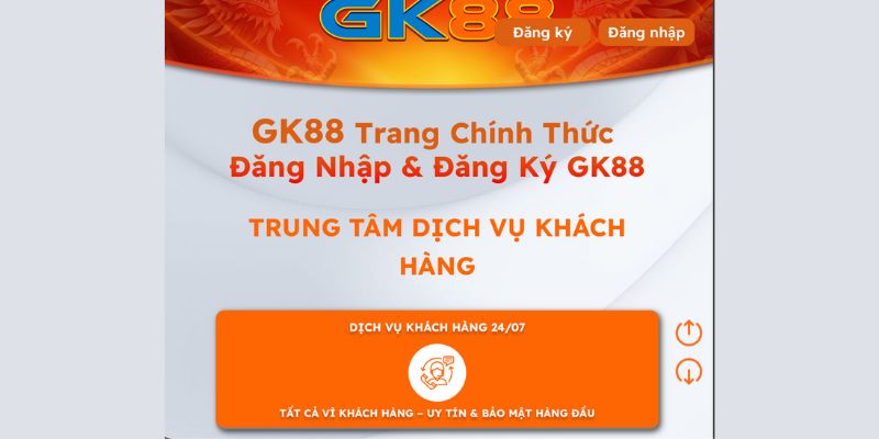 Các lưu ý khi đăng nhập trên trang GK88 